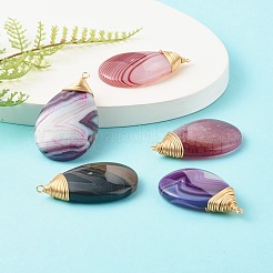 Natural Agate Pendants&nbsp;PALLOY-JF00778
