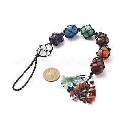 7 Chakra Gemstone Hanging Decorations&nbsp;HJEW-JM00805-01