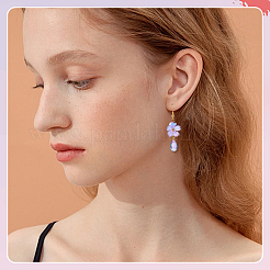 120 個 6 色のアクリルビーズキャップ  花  黄金の縁を持つ  ミックスカラー  17.5~18x18.5~9x5.5~6mm  穴：1.4~1.6mm  20個/カラー&nbsp;OACR-BM0001-11A