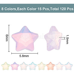 120Pcs 8 Colors Glass Cabochons&nbsp;MRMJ-HY0001-28