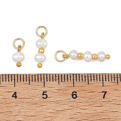 3Pcs 3 Styles Natural Cultured Freshwater Pearl Pendants&nbsp;PALLOY-JF05554