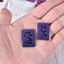 Twelve Constellations Rectangle Pendants Silicone Molds&nbsp;X-DIY-G073-02