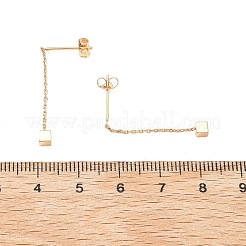 Brass Tassel Stud Earrings&nbsp;LS-EJEW-D321-01G