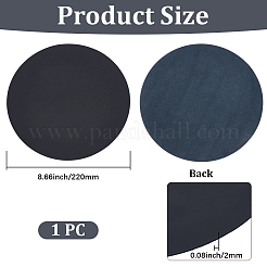 革製マウスパッド  フラットラウンド  220x2mm&nbsp;OFST-WH20098-097A-02