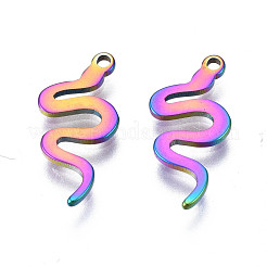 Ion Plating(IP) 201 Stainless Steel Charms&nbsp;STAS-S119-138