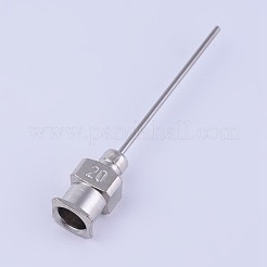 ステンレス鋼流体精密鈍針ディスペンスチップ  ステンレス鋼色  36.5x6mm  内径：4mm  ピン：0.9mm&nbsp;TOOL-WH0103-16G
