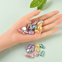 50g 5 Colors ABS Plastic Imitation Pearl Beads&nbsp;OACR-YW0001-24