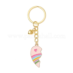 2Pcs Alloy Enamel Charm Keychains&nbsp;KEYC-JKC01089