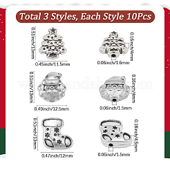 30Pcs 3 Styles Tibetan Style Alloy Beads&nbsp;FIND-SC0020-99A
