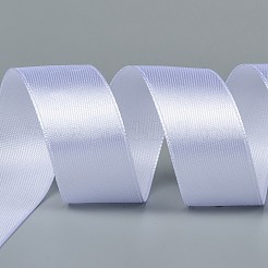 片面ソリッドカラーサテンリボン  弓工芸品用  ギフトパーティーの結婚式の装飾  ホワイト  1インチ（25~26mm）  約100ヤード/ロール（91.44メートル/ロール）&nbsp;SRIB-S052-25mm-001