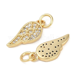 Rack Plating Brass Micro Pave Cubic Zirconia Pendants&nbsp;KK-H509-07G