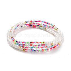 Glass Seed Beaded Elastic Waist Bead Chains&nbsp;NJEW-C00021