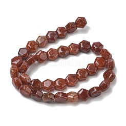 Natural Gold Spot Strawberry Quartz Beads Strands&nbsp;G-G463-A04-10x11mm