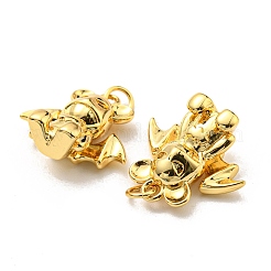 Rack Plating Brass Pendant Settings For Enamel&nbsp;KK-D026-03G