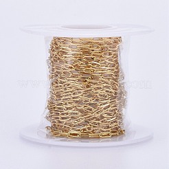 Soldered Brass Paperclip Chains&nbsp;CHC-G005-03G