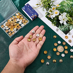 90Pcs 3 Colors Zinc Alloy Bead Caps&nbsp;FIND-SC0022-67