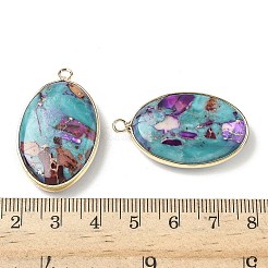 Dyed Synthetic Imperial Jasper Pendants&nbsp;G-D337-03B-G