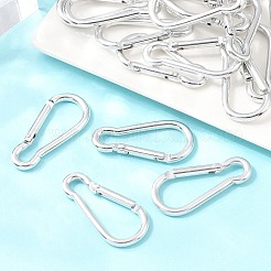 アルミカラビナ  キーの留め金  銀  50x24x4mm&nbsp;X-EA026-01