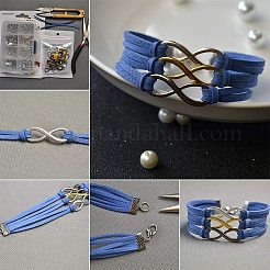 アイアン製カシメリボン止めエンドパーツ  ミックスカラー  14x10.8x3cm  200個/セット&nbsp;IFIN-PH0023-32