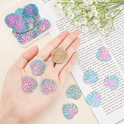 201 Stainless Steel Filigree Pendants&nbsp;STAS-UN0020-63MC
