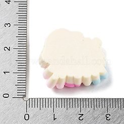 不透明樹脂とプラスチックカボション  動物  花  犬  22.5x26x8mm&nbsp;RESI-K029-03D