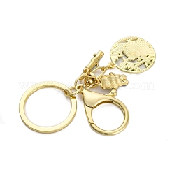 Rack Plating Panda Zinc Alloy Enamel Pendant Keychain&nbsp;KEYC-G064-01E