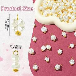 70Pcs 7 Styles Acrylic Imitation Pearl Pendants&nbsp;PALLOY-CJ00172