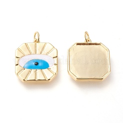 Golden Brass Pendants&nbsp;KK-L006-020G