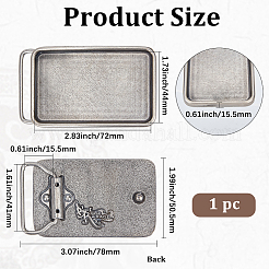 1Pc Zinc Alloy Buckle Clasps&nbsp;FIND-GF0009-62A-AS