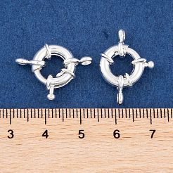 Rack Plating Brass Spring Ring Clasps&nbsp;KK-P269-20C-S