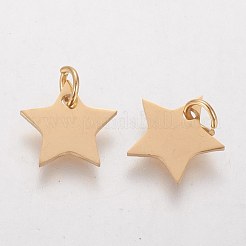 Ion Plating(IP) 304 Stainless Steel Charms&nbsp;STAS-Q201-T461G