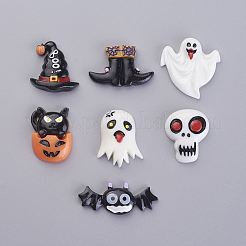 Halloween Theme Resin Cabochons&nbsp;CRES-X0010-08