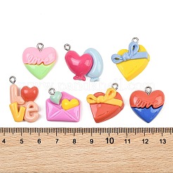 Opaque Resin Pendants&nbsp;RE-CBA5D24-10