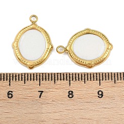 304 Stainless Steel Enamel Pendants&nbsp;STAS-Z166-20B-02