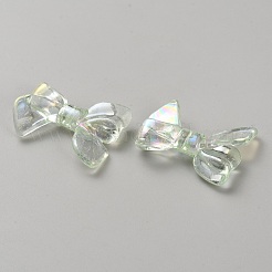 UV Plating Iridescent Transparent AB Color Plated Acrylic Beads&nbsp;LS-TACR-WH0029-01B