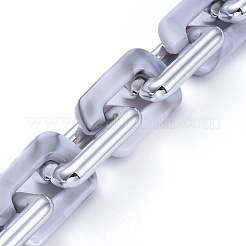 Handmade Acrylic Cable Chains&nbsp;AJEW-JB00674-09