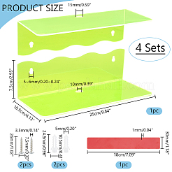 Acrylic Wall Mounted Display Easels&nbsp;OACR-WH0037-31A