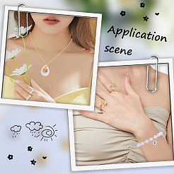 100Pcs 2 Colors Tibetan Style Alloy Charms&nbsp;FIND-SC0010-74
