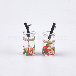 Glass Bottle Pendants&nbsp;CRES-N017-06A