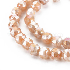 Electroplate Glass Beads Strands&nbsp;EGLA-T008-025A