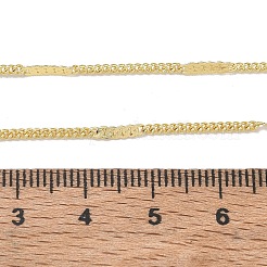 2mm径の真鍮カーブチェーンネックレス（女性用）  長持ちメッキ  ゴールドカラー  15.94インチ（40.5cm）&nbsp;KK-CBA4FD4-15G
