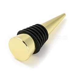 合金赤ワインストッパー  シリコンボトルストッパー  コーン  ゴールドカラー  61.5x20mm&nbsp;LS-AJEW-Z016-01C-G