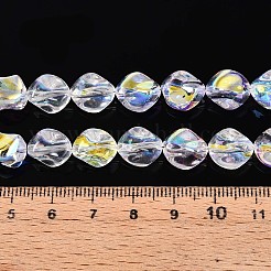 Electroplate Transparent Glass Beads Strands&nbsp;EGLA-N017-01A