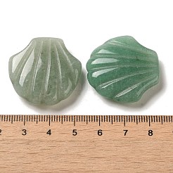 Natural Green Aventurine Carved Healing Shell Figurines&nbsp;G-K353-03F