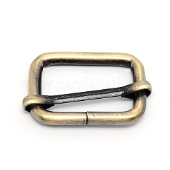 鉄バックル  長方形  ブラッシングアンティークブロンズ  29x46x4.5mm&nbsp;LS-IFIN-TAC0001-04AB-01