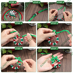 Acrylic with Plastic Christmas Candy Beading Set&nbsp;DIY-SC0026-81B