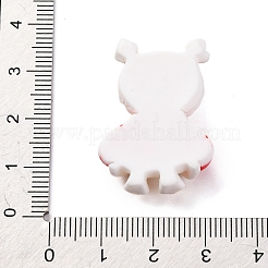 クリスマスアヒルのテーマ不透明樹脂カボション  エルク  32x22.5x8.5mm&nbsp;RESI-Q010-03C