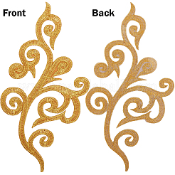 8 Pairs Ethnic Style Flower Pattern Computerized Embroidery Appliques&nbsp;PATC-GF0001-84B