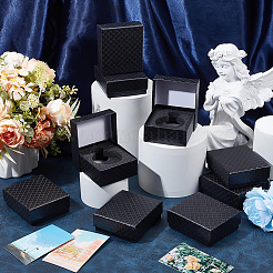 Rhombus Textured Paper Single Watch Packaging Boxes&nbsp;CON-WH0107-39