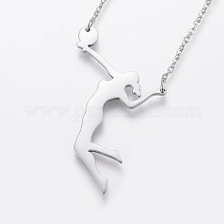 304 Stainless Steel Pendant Necklaces&nbsp;NJEW-F213-02